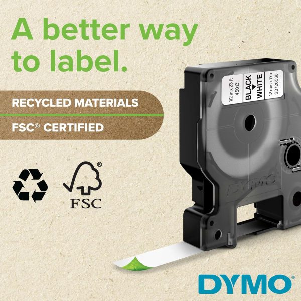 DYMO Desktop Label Maker | LabelManager 210D All-Purpose Portable Label Maker, Easy-to-Use, One-Touch Smart Keys, QWERTY Keyboard, Large Display, For Home & Office Organization - Image 4